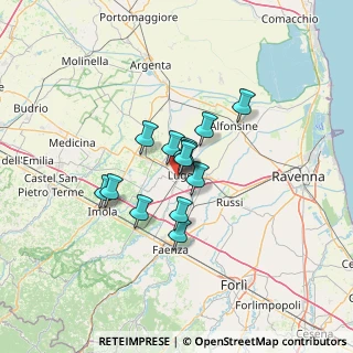 Mappa Via Filippo Corridoni, 48022 Lugo RA, Italia (8.73769)