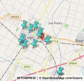Mappa Viale Dante, 48022 Lugo RA, Italia (1.725)