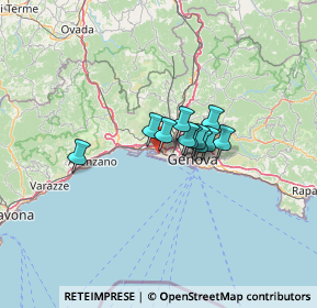 Mappa VIA PIONIERI ED AVIATORI D'ITALIA PALAZZINA SPEDIZIONIERI, 16154 Genova GE, Italia (7.27364)