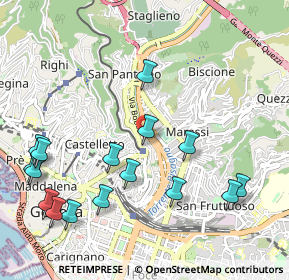 Mappa Scalinata Montaldo, 16137 Genova GE, Italia (1.22938)