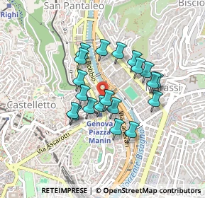 Mappa Scalinata Montaldo, 16137 Genova GE, Italia (0.353)