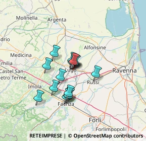 Mappa Viale Dante Alighieri, 48022 Lugo RA, Italia (8.81063)