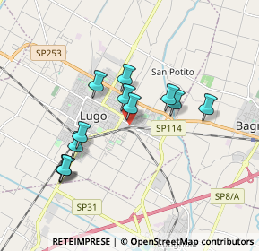 Mappa Via Randi Supremo, 48022 Lugo RA, Italia (1.65167)