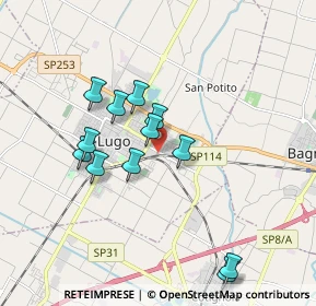 Mappa Via Randi Supremo, 48022 Lugo RA, Italia (1.68667)