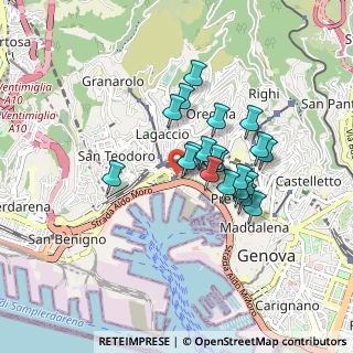 Mappa Via Bersaglieri d'Italia, 16126 Genova GE, Italia (0.6825)