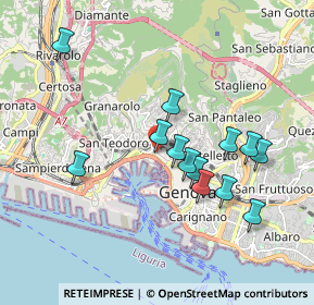 Mappa Vico delle Monachette, 16126 Genova GE, Italia (1.73615)