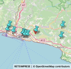 Mappa Via Mogge, 16133 Premanico GE, Italia (7.80818)