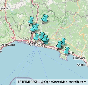 Mappa Via Mogge, 16133 Premanico GE, Italia (9.49133)