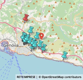 Mappa Via Mogge, 16133 Premanico GE, Italia (3.12059)