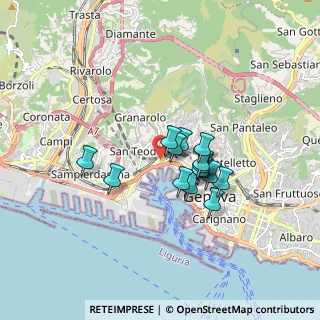 Mappa Via San Benedetto, 16126 Genova GE, Italia (1.24333)