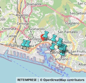 Mappa Via Amba Alagi, 16126 Genova GE, Italia (1.58091)
