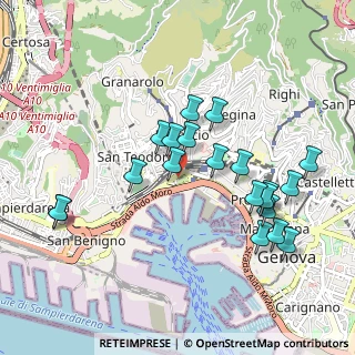 Mappa Via San Benedetto, 16126 Genova GE, Italia (0.966)