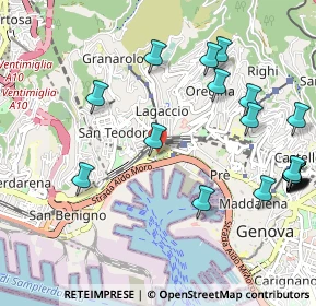 Mappa Via Amba Alagi, 16126 Genova GE, Italia (1.321)