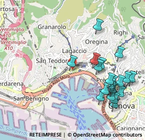 Mappa Via Amba Alagi, 16126 Genova GE, Italia (1.1485)