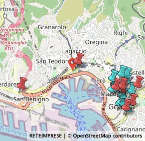 Mappa Via Amba Alagi, 16126 Genova GE, Italia (1.455)
