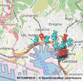 Mappa Via Amba Alagi, 16126 Genova GE, Italia (1.0375)