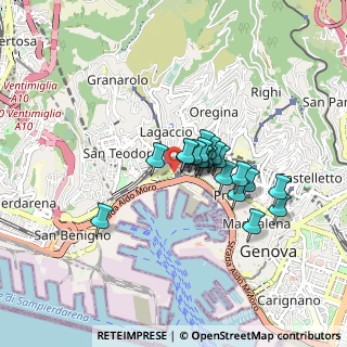 Mappa Via Fanti D'Italia, 16126 Genova GE, Italia (0.606)