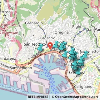 Mappa Via Fanti D'Italia, 16126 Genova GE, Italia (1.0615)