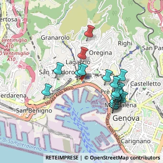 Mappa Via Fanti D'Italia, 16126 Genova GE, Italia (0.916)