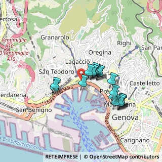 Mappa Via Fanti D'Italia, 16126 Genova GE, Italia (0.745)