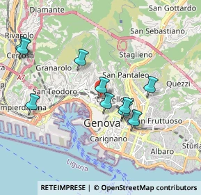 Mappa Via Accinelli, 16136 Genova GE, Italia (2.08182)