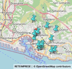 Mappa Via Accinelli, 16136 Genova GE, Italia (1.54692)