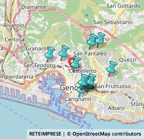 Mappa Via Accinelli, 16136 Genova GE, Italia (1.35154)