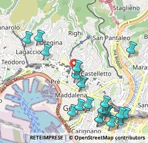 Mappa Via Accinelli, 16136 Genova GE, Italia (1.311)