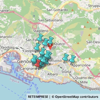 Mappa Via del Giglio, 16144 Genova GE, Italia (1.48444)