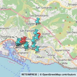 Mappa Via del Giglio, 16144 Genova GE, Italia (1.82133)