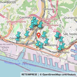 Mappa Via Dante Gaetano Storace, 16151 Genova GE, Italia (0.838)