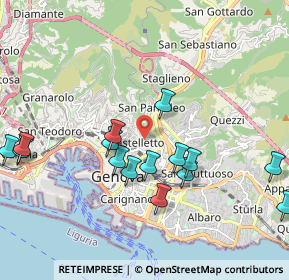 Mappa Salita Superiore di San Rocchino, 16122 Genova GE, Italia (2.14267)