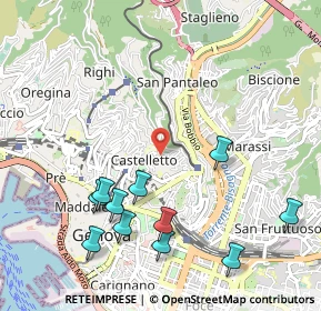 Mappa Salita Superiore di San Rocchino, 16122 Genova GE, Italia (1.20636)