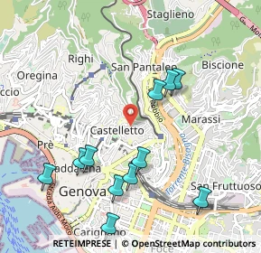 Mappa Salita Superiore di San Rocchino, 16122 Genova GE, Italia (1.09364)