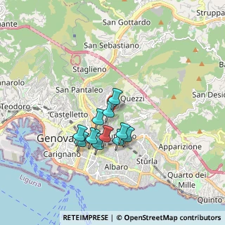 Mappa Via Carmelo Onorato, 16144 Genova GE, Italia (1.34)