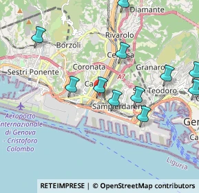 Mappa Via Giuseppe Spataro, 16149 Genova GE, Italia (2.15)