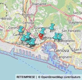 Mappa Via Federico Alizeri, 16126 Genova GE, Italia (1.3725)