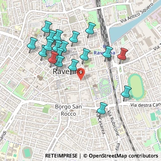 Mappa Via Alfredo Oriani, 48121 Ravenna RA, Italia (0.515)