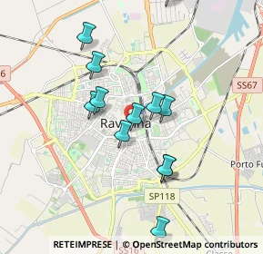 Mappa Via Alfredo Oriani, 48121 Ravenna RA, Italia (1.72667)