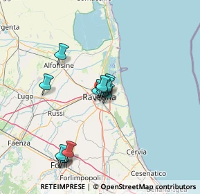 Mappa Via Alfredo Oriani, 48121 Ravenna RA, Italia (11.15923)