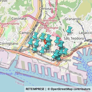 Mappa Corso Luigi Andrea Martinetti, 16149 Genova GE, Italia (0.6065)