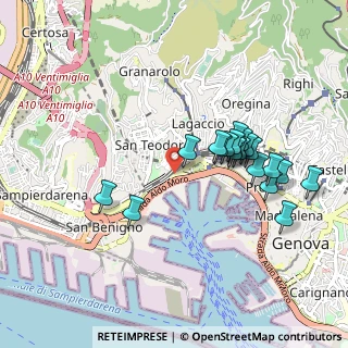Mappa Via Bruno Buozzi, 16156 Genova GE, Italia (0.884)