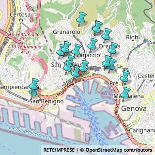 Mappa Via Bruno Buozzi, 16156 Genova GE, Italia (0.8905)