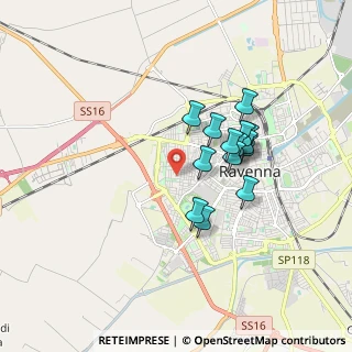 Mappa Via Alfredo Badiali, 48121 Ravenna RA, Italia (1.44214)