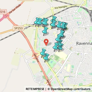 Mappa Via Alfredo Badiali, 48121 Ravenna RA, Italia (0.807)