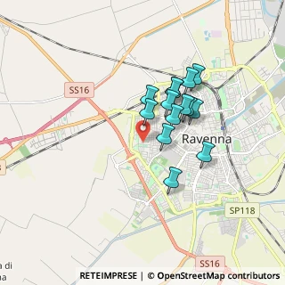 Mappa Via Monsignore Francesco Liverani, 48121 Ravenna RA, Italia (1.34143)