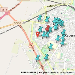 Mappa Via Monsignore Francesco Liverani, 48121 Ravenna RA, Italia (1.055)