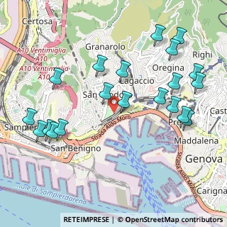 Mappa Via all'Asilo Davide e Delfina Garbarino, 16126 Genova GE, Italia (1.199)