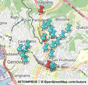 Mappa Via Ponterotto, 16137 Genova GE, Italia (0.855)