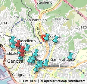 Mappa Via Ponterotto, 16137 Genova GE, Italia (1.1805)